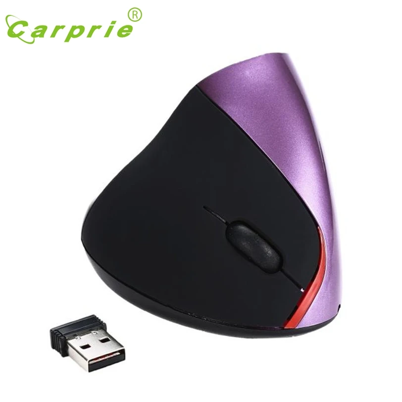 CARPRIE Вертикальная мышь 2,4 ГГц беспроводной эргономичный дизайн 2400 dpi USB мыши для ноутбука ПК 20J Прямая поставка