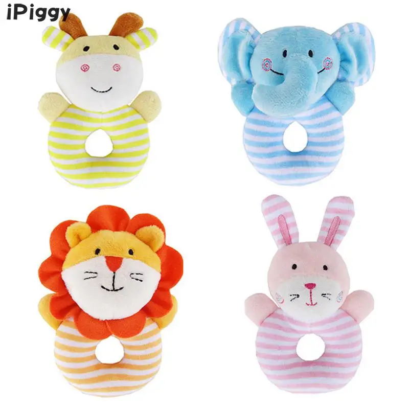 IPiggy детские игрушки для новорожденных Мультяшные животные Сова/слон погремушки