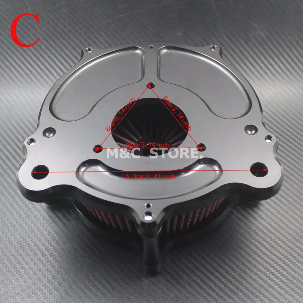 Мотоцикл с ЧПУ воздухоочиститель Впускной Фильтр Серый для Harley Touring Roadking FLHTC FLHT