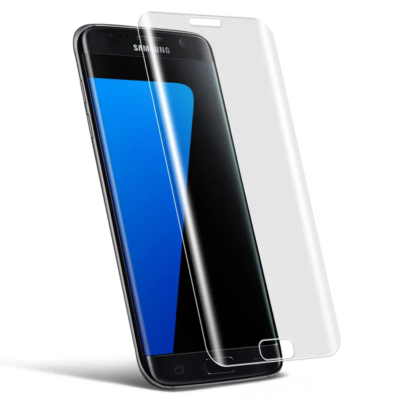 Для Samsung Galaxy S7 Edge S6 Plus 3D полное покрытие закаленное стекло прозрачная защитная