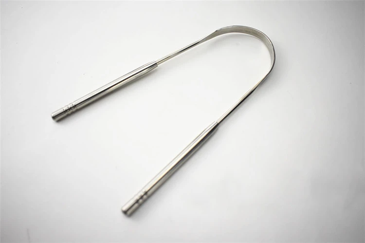 Stainless Steel Tongue Scraper Cleaner Fresh Breath Cleaning Coated TongueToothbrush Dental Oral Hygiene Care Tools | Спорт и
