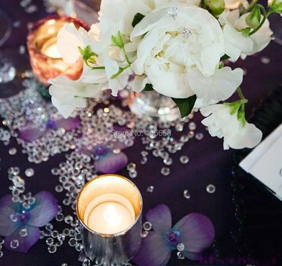 1000 шт. 4 5 мм украшения для свадебной вечеринки бриллиантовые конфетти