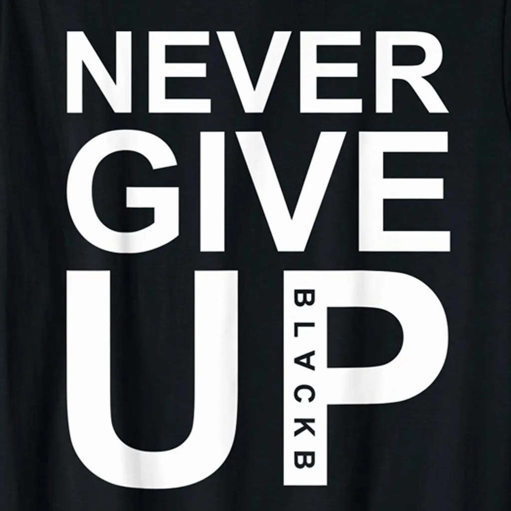 Мужская футболка с коротким рукавом Never Give Up забавная Повседневная летняя
