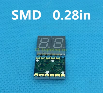 SMD цифровая трубка 0 28 дюймов 2 бит smd Красный 7-сегментный светодиодный дисплей