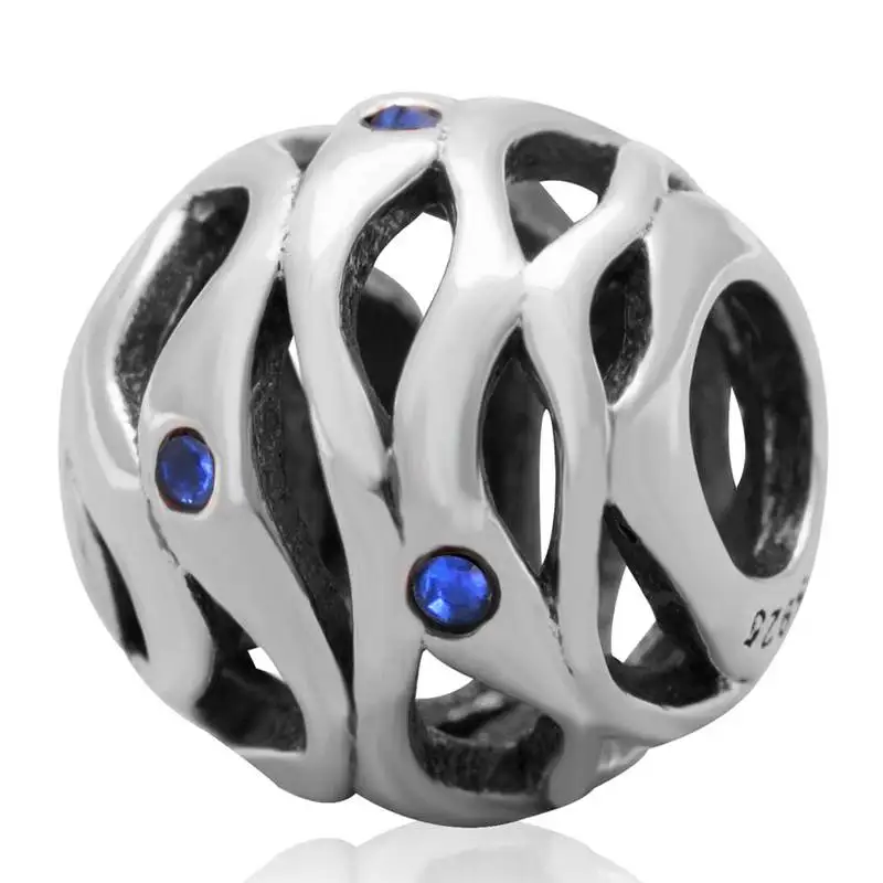 Ажурный браслет с искусственными кристаллами подходит для браслетов Pandora DIY Ocean