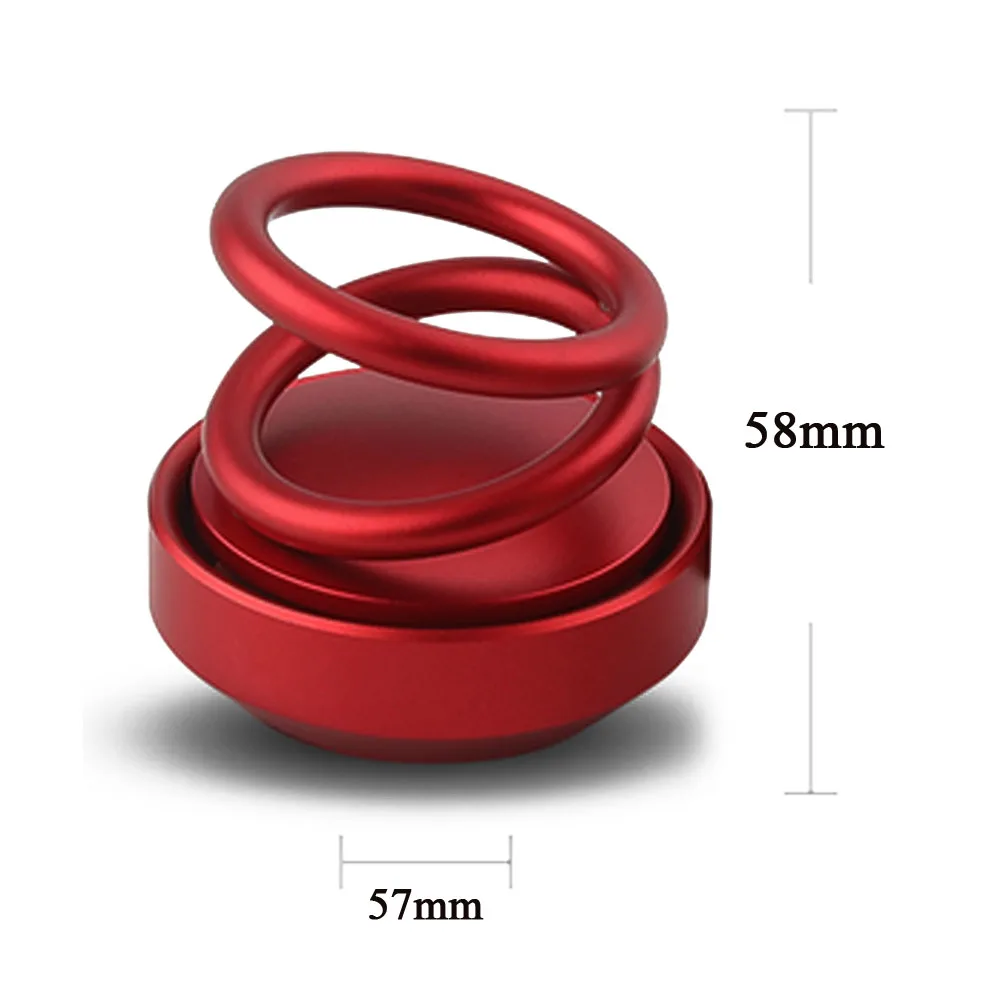 Вращающийся автомобильный освежитель воздуха твердый парфюм двойное кольцо