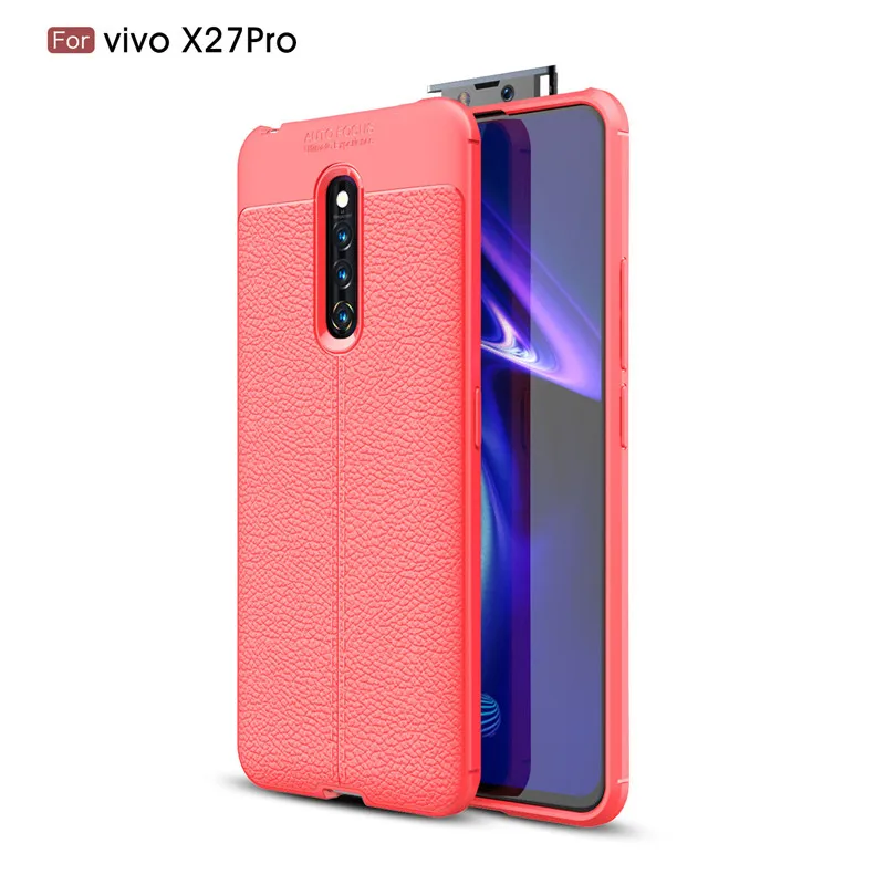 Для крышки ViVo X27 Pro Чехол Мягкий силиконовый Бампер защитный задний для телефона