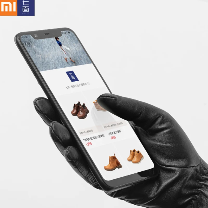 Xiaomi Mijia Qimian овчины Теплые перчатки для сенсорного экрана водонепроницаемый испанский сырой мягкий кожаный материал для женщин и мужчин H20