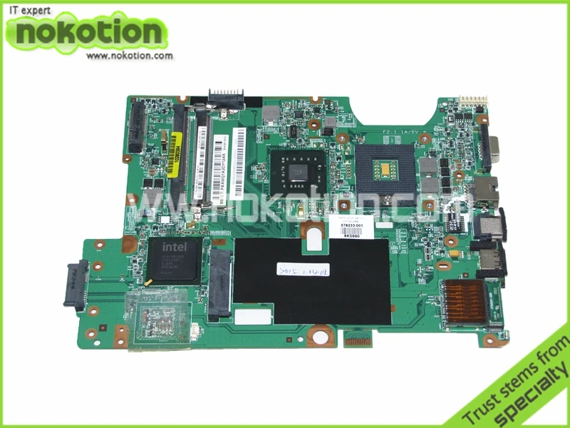 Материнская плата 578233 001 для ноутбука HP PAVILION G60 COMPAQ CQ60 GM45 DDR2|laptop motherboard|motherboard for