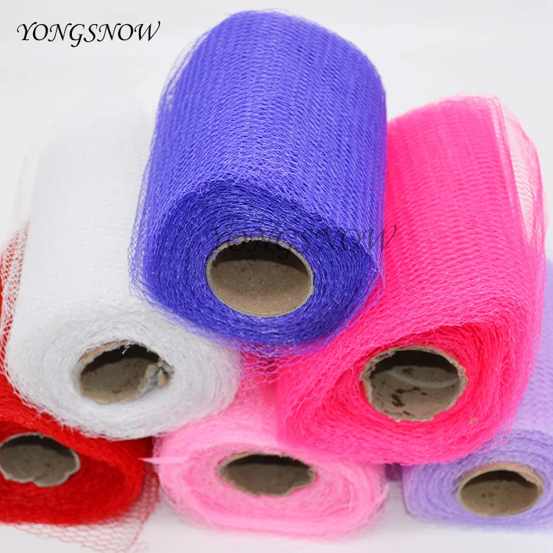 6 дюймов * 25 метров ткани тюль ролл Бумага юбка пачка pom DIY Одежда для свадьбы дня