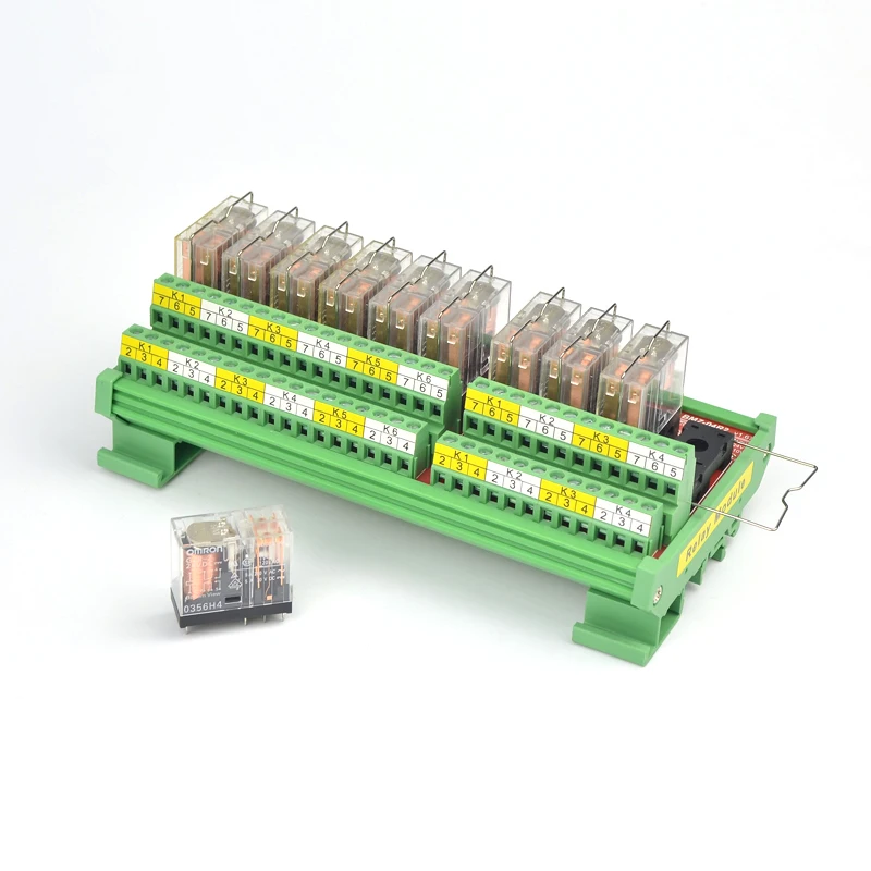 10-полосный релейный модуль два открытых и закрытых 12В/24В вход подключаемый |