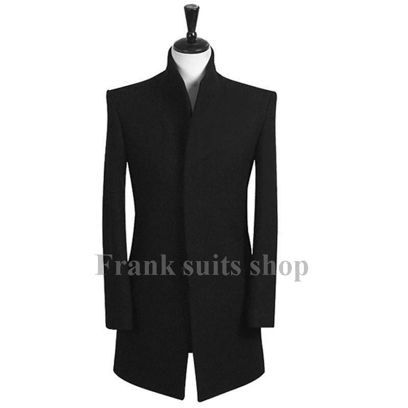 

2017 Новый дизайн, осень и зима, новый бренд, мужская одежда на заказ, шерстяной облегающий тренчкот, повседневное пальто