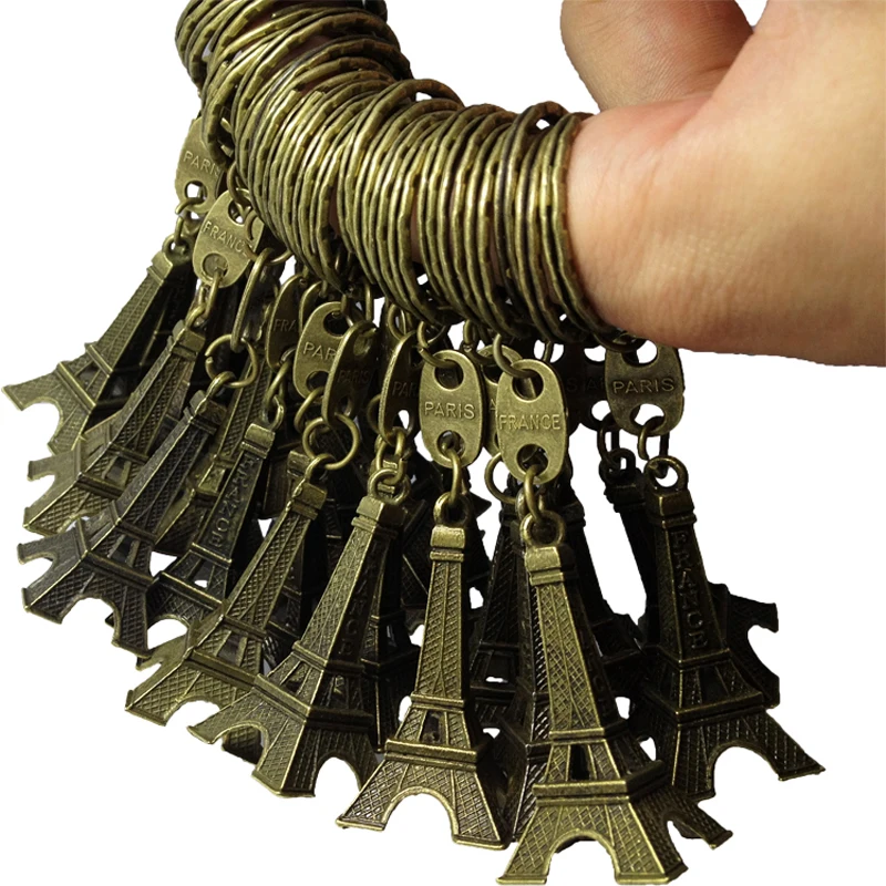 Брелки с изображением Парижской Эйфелевой башни креативные металлические