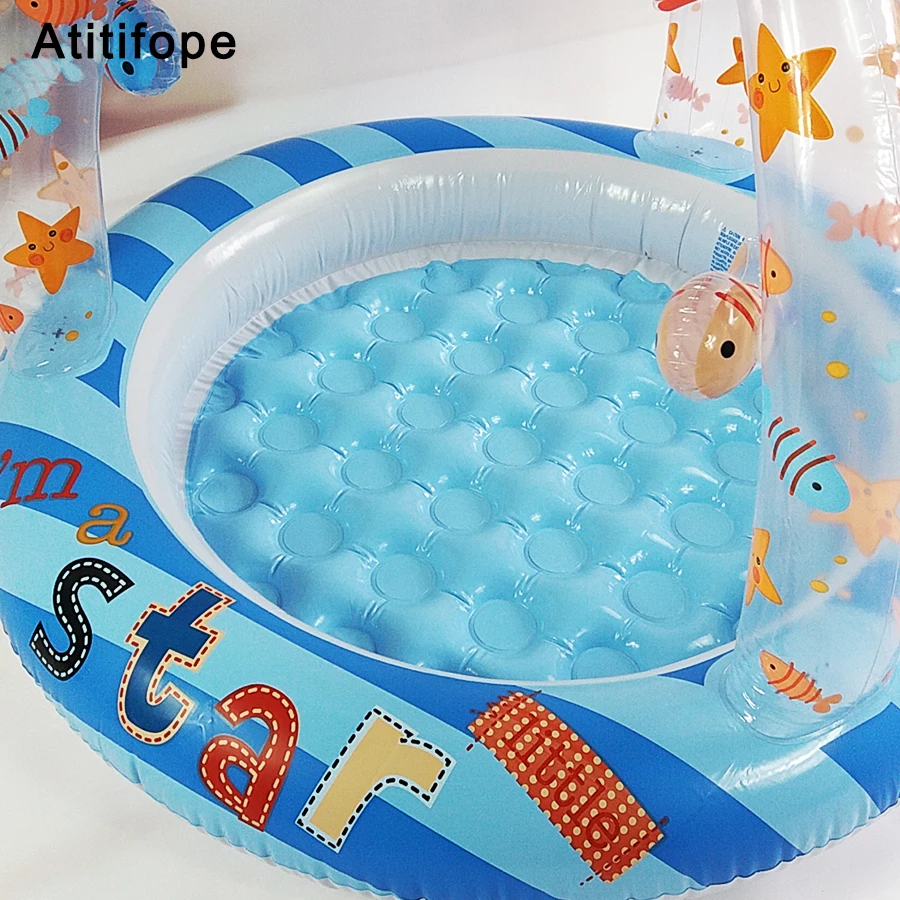 Cute interesting starfish shaped Top-ring Inflatable Support Plastic Bright colors Children's inflatable pool Paddling pool