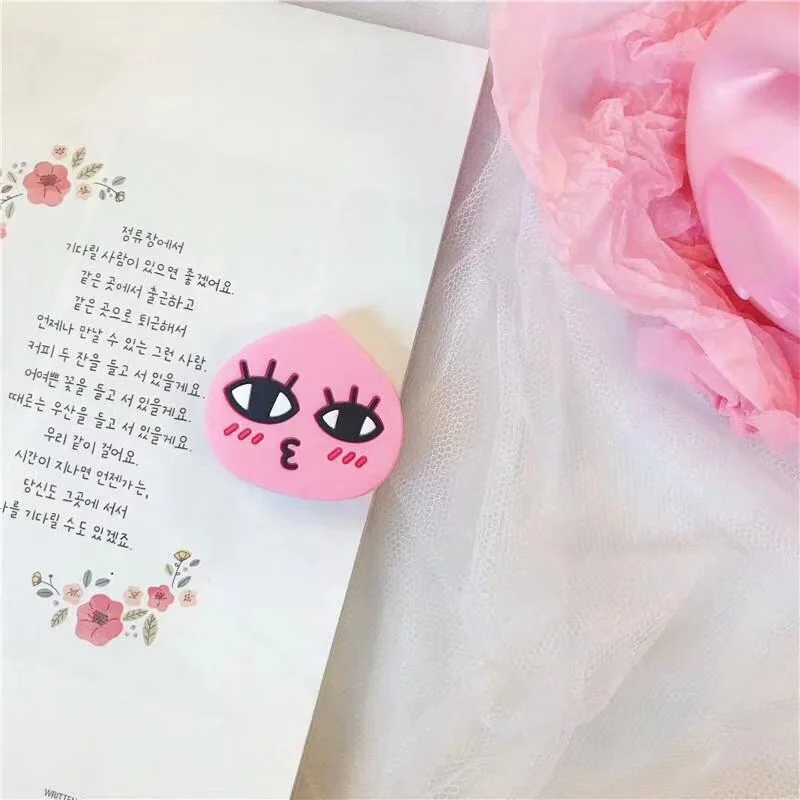 B 10 шт./лот 3D мультфильм Ryan Bear Peach силиконовая воздушная подушка подставка для мобильного телефона держатель аксессуары для планшета подставка для телефона подставки вечерние сувениры - Цвет: B