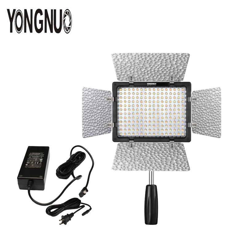 YONGNUO YN160 III двухцветный 3200 5500K CRI95 160 LED видео свет с AC DC адаптер питания комплект для
