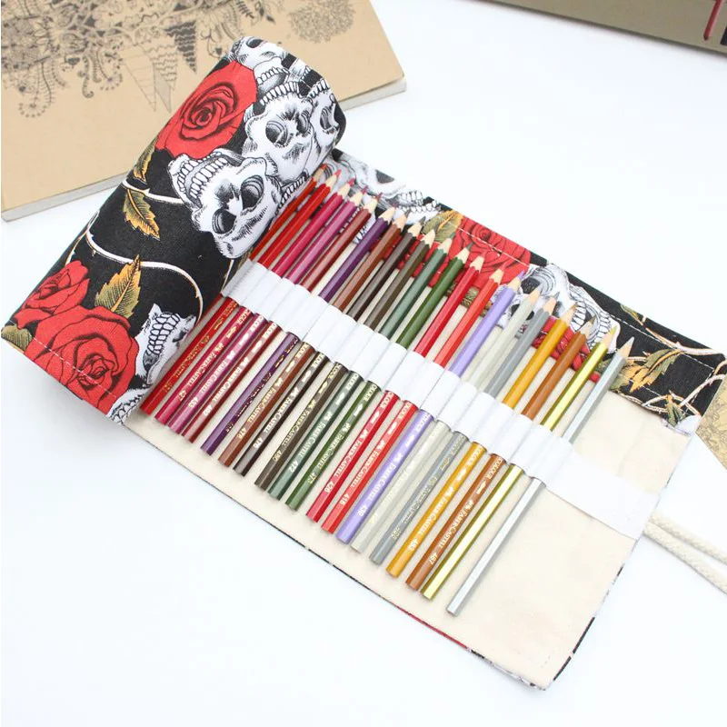 Многофункциональные 72 слота для путешествий ручки рисования занавески чехол