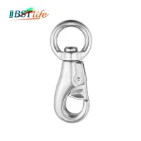 stainless steel 304 swivel snap hook snap shackle 1000lb capacity rated indoor outdoor hanging hammock boat rigging hardware