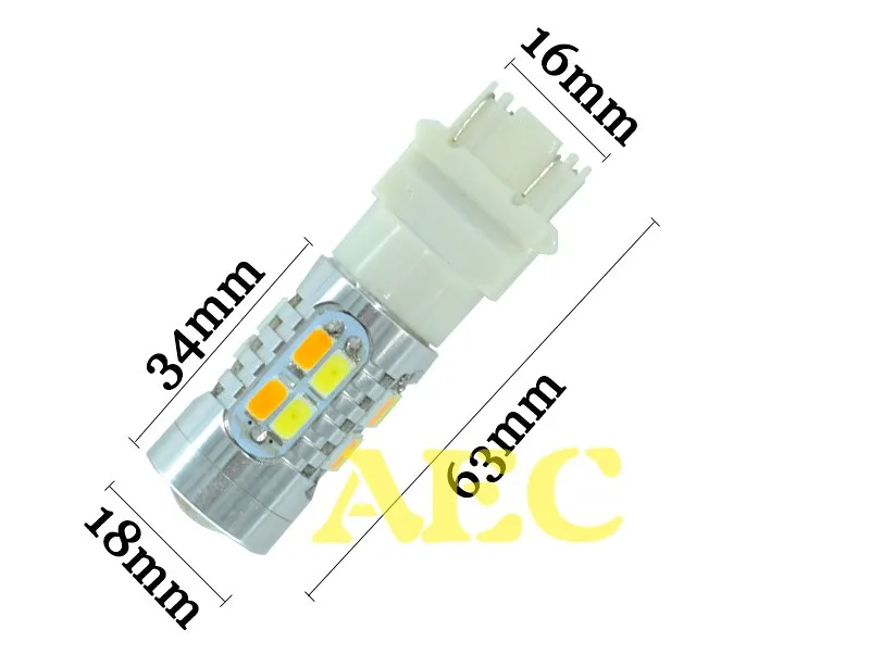 2 шт. автомобильные светодиодсветодиодный ламсветильник T25 3157 20 SMD 5630 12 В|car amber