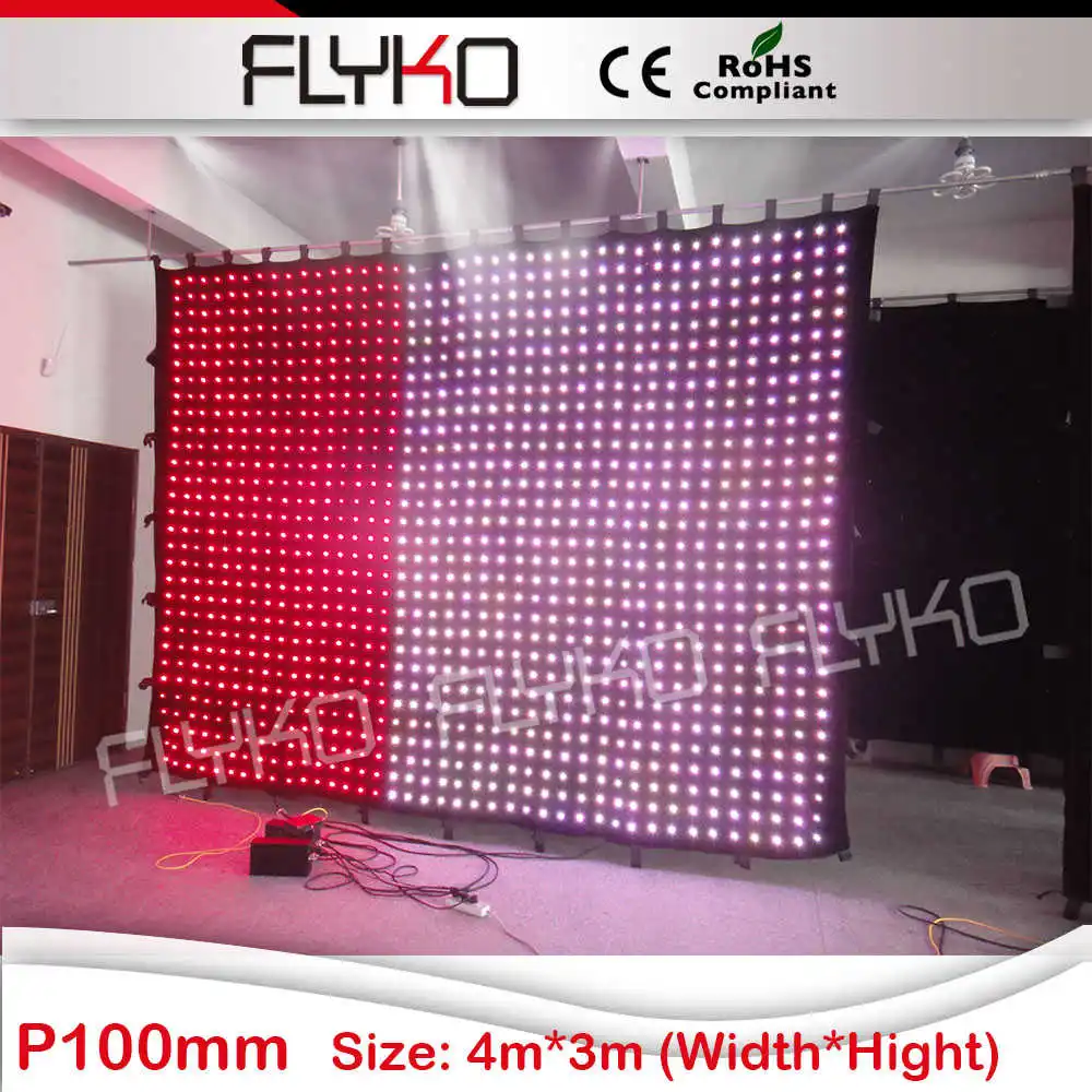 Фото P10 best seller DJ music video led curtain 3x4m Лампы и освещение P10 best seller DJ music video led curtain 3x4m Лампы и освещение