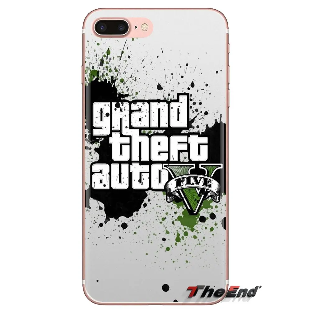 For Huawei Mate Honor 4C 5C 5X 6X 7 7A 7C 8 9 10 8C 8X 20 Lite Pro gta grand theft auto 5 san andreas Transparent Clear TPU Case |
