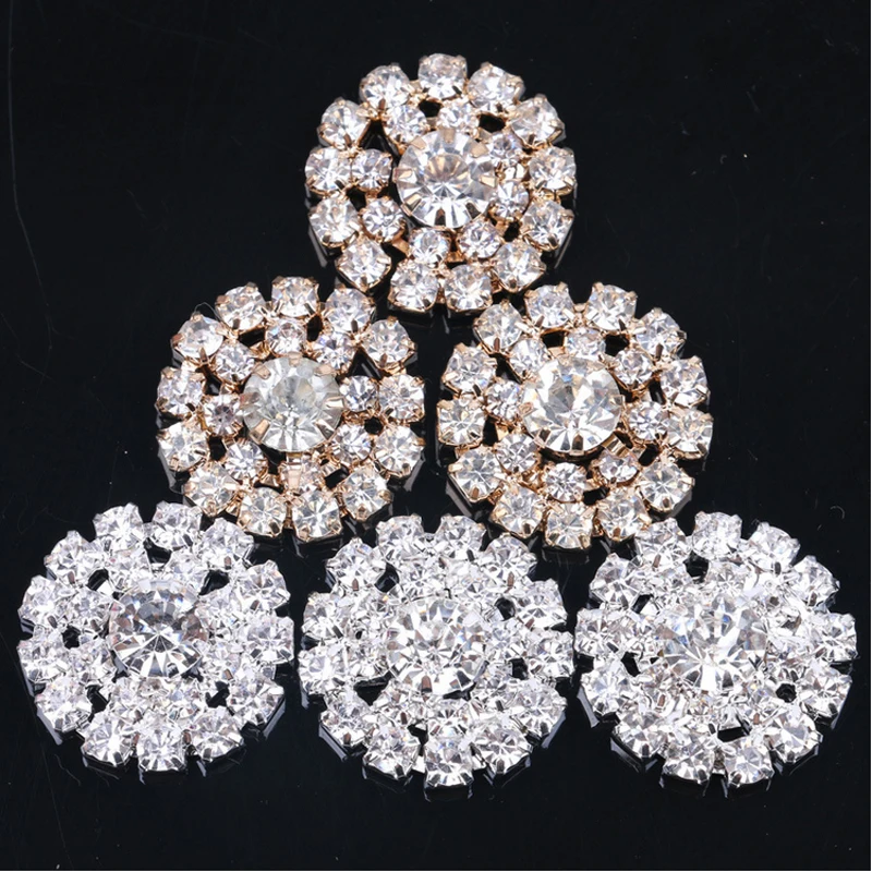 10 шт. Стразы для цветов ручной работы кнопки с цветочным сердечником украшение