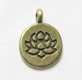 Bronze Lotus 108 синий камень Мала браслет или ожерелье Лотос Йога ювелирные изделия Целебный Камень мульти-обертывания Ом Бохо ювелирные изделия браслет для унисекс - Окраска металла: Bronze Lotus