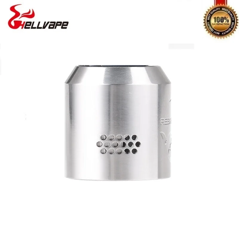 Оригинал Hellvape Rebirth 24 мм RDA Vape бак 810 капельный наконечник одна катушка сборка для