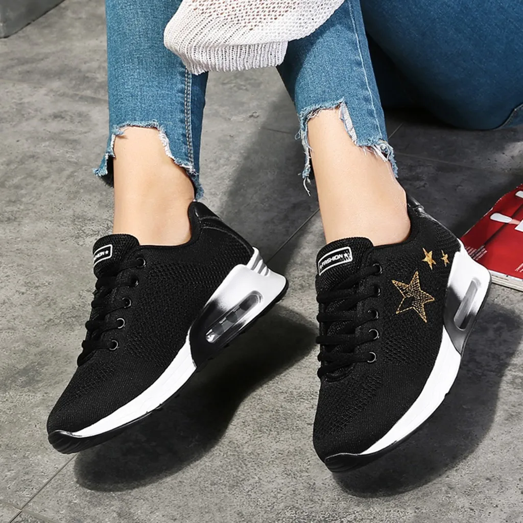 SAGACE/Женская Тканевая обувь Хлопковая повседневная без шнуровки со звездами для