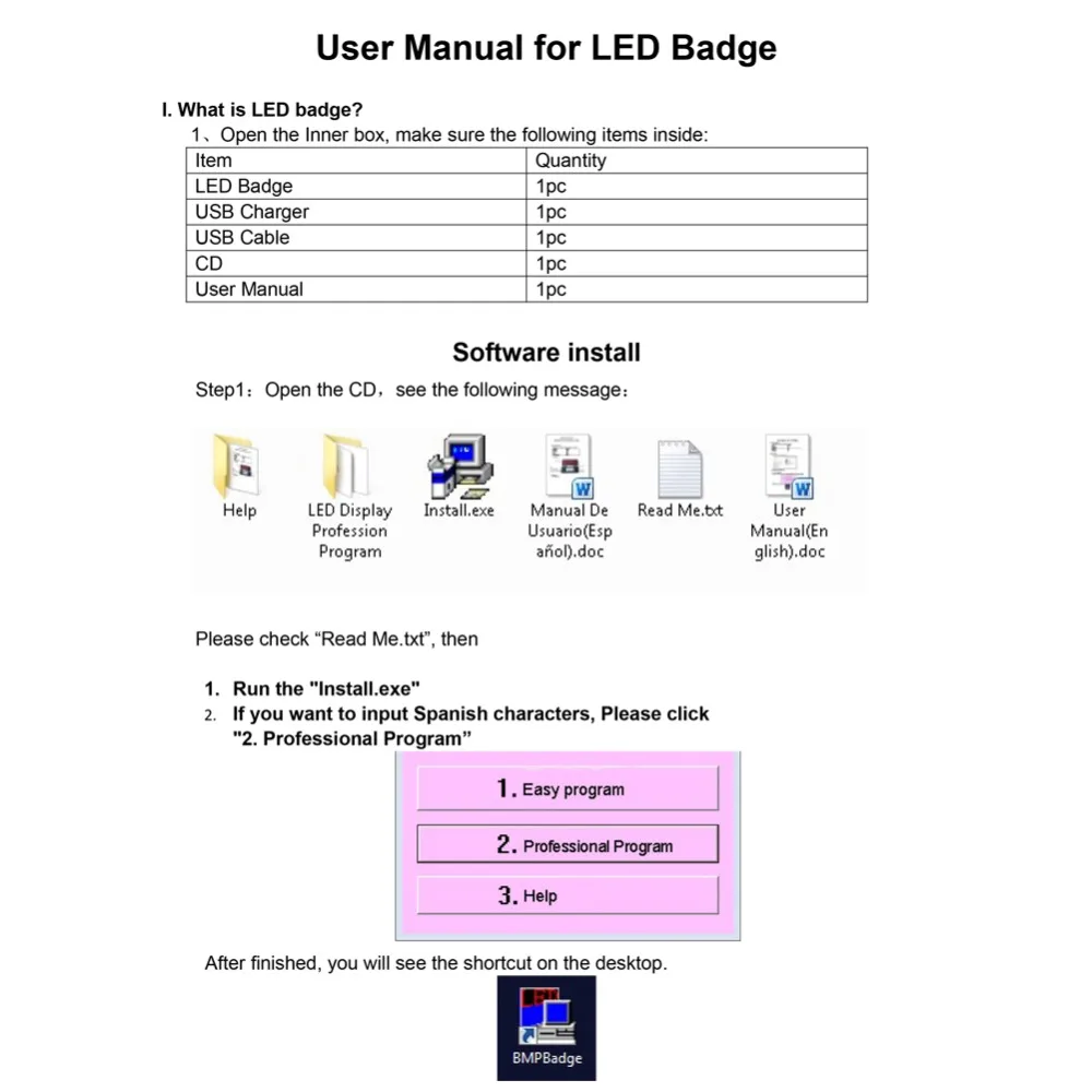7 Colors Programmable Mini LED Digital Rechargeable Scrolling Name Message Tag Sign Adjustable 4 levels Brightness Chest Card
