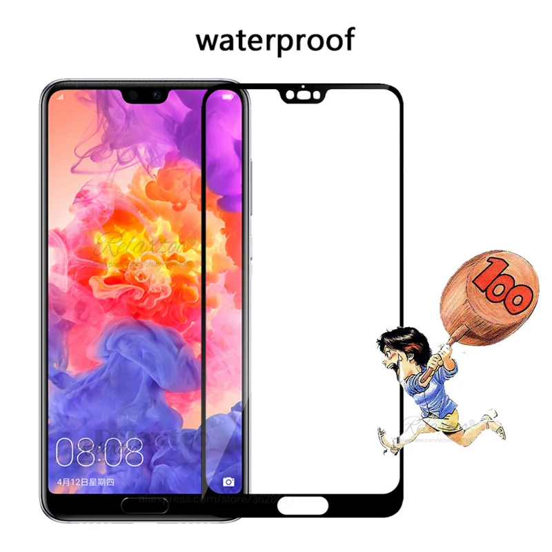 Закаленное стекло с полным покрытием для Huawei p20 lite pro Защитная пленка экрана P20Lite