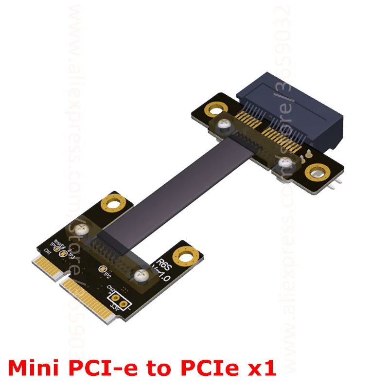 8 Гбит/с Mini PCI e mPCIe WAN WiFi к PCIe x1 E 1x карта адаптера Райзера Gen3.0 ленточный кабель pci для