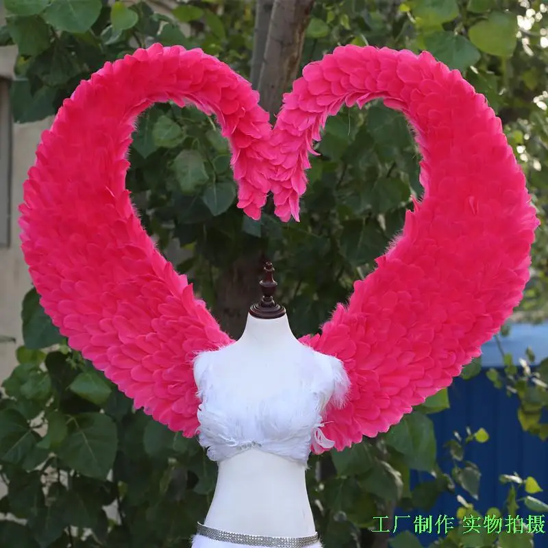 Большие Красивые перьевые крылышки в форме hart подходят для церемонии открытия