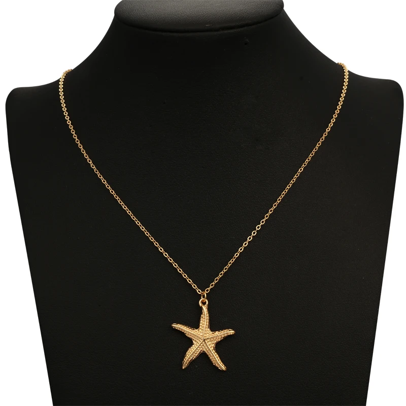Ожерелье с подвеской в виде морской звезды ZOSHI ожерелье из натурального золота