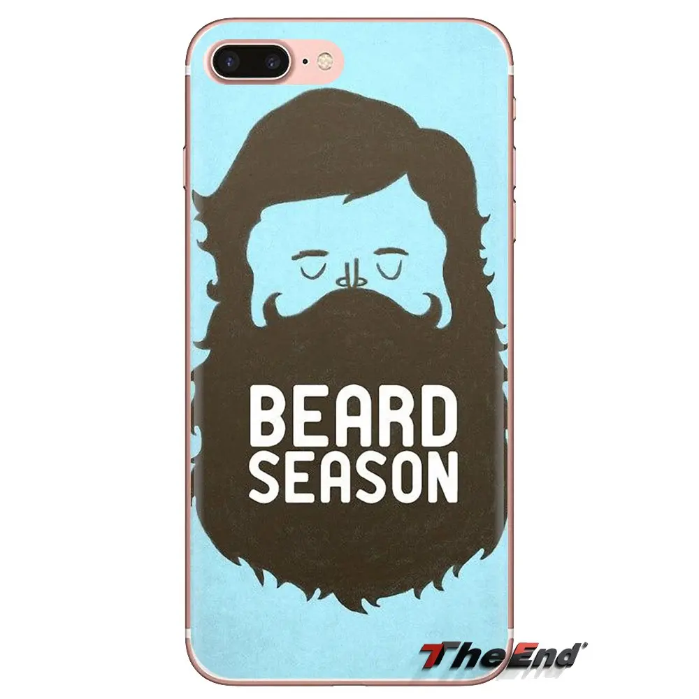 Cell Phone Case Cover For Samsung Galaxy J1 J2 J3 J4 J5 J6 J7 J8 Plus 2018 Prime 2015 2016 2017 Beard Season Mustache Art Poster |