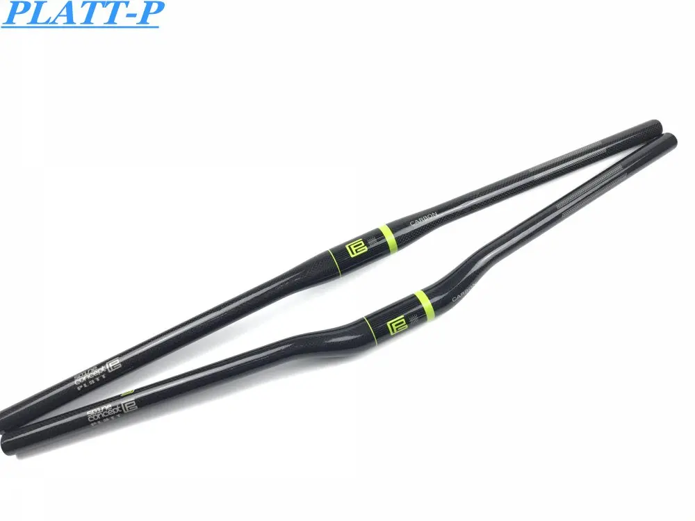 PLATT-велосипедный руль из углеродного волокна Зеленый для горного велосипеда