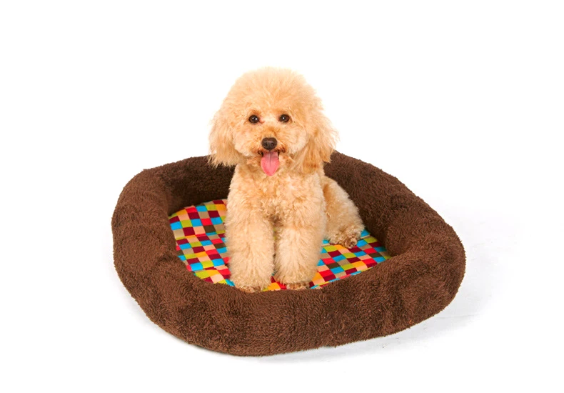 Красочные холщовые коврики для кошек и диванов модные большие кровати собак