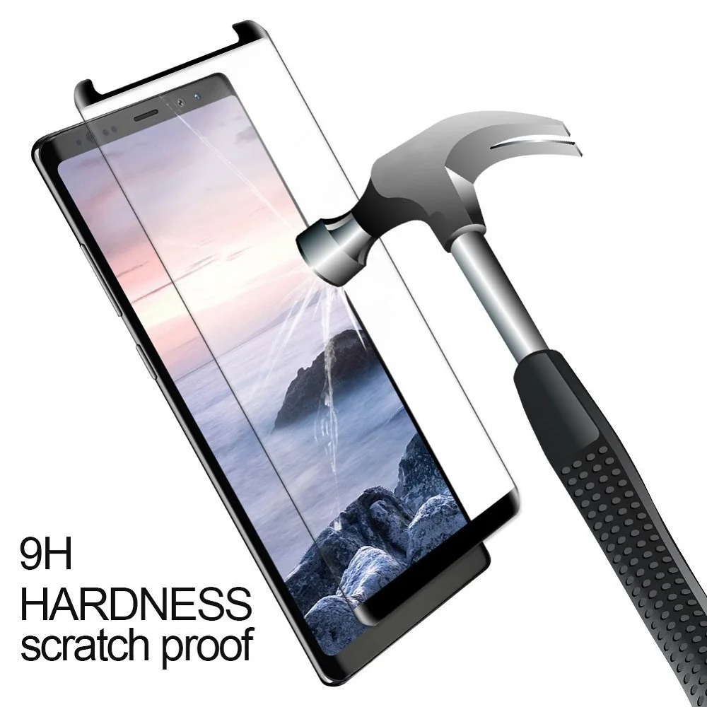 Изогнутое закаленное стекло с полным покрытием для Samsung Galaxy S8 Plus Защитная пленка