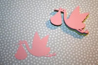 stork scrapbooking baby shower place card favor hanging crafts birthday gift tags journaling