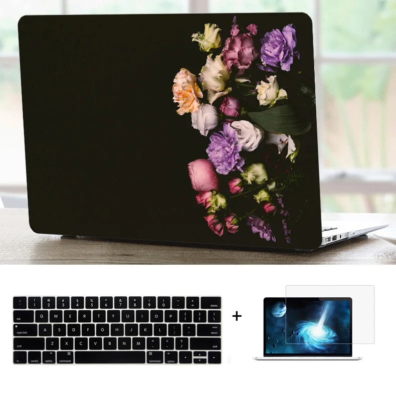 SG 17 Чехол для клавиатуры с принтом, защитная пленка для экрана 11 1" Macbook Air A1465 A1466 13 15" Pro A1502 Touch Bar A1706 A1708 - Цвет: SG 17