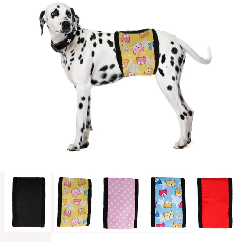 Регулируемые Многоразовые ленты для живота для собак дышащие моющиеся подгузники мужские подгузники для щенков обертывание домашних животных ортопедический пояс