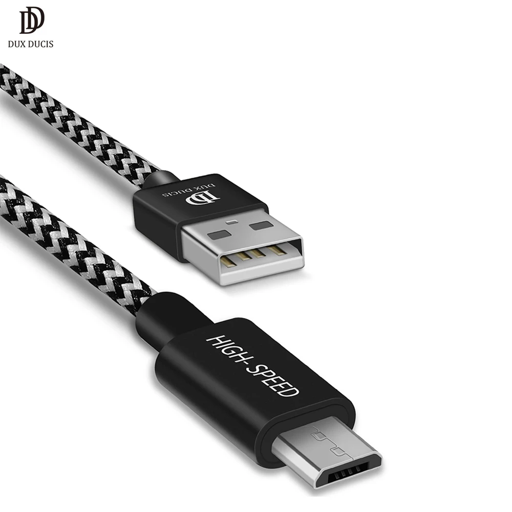 Кабель Micro USB DUX DUCIS Зарядное Устройство Данных для Xiaomi Huawei Android нейлон шнур