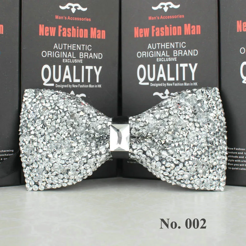 Фестиваль Рождество Pajaritas бабочка Имитация кристаллов Noeud Papillon Homme