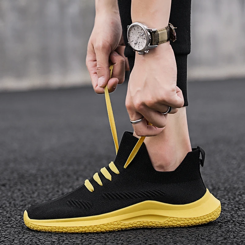 New Arrival Men Outdoor Running Shoes Breathable Athletic Training Comfortable Sports Sneakers For Black Red | Спорт и развлечения
