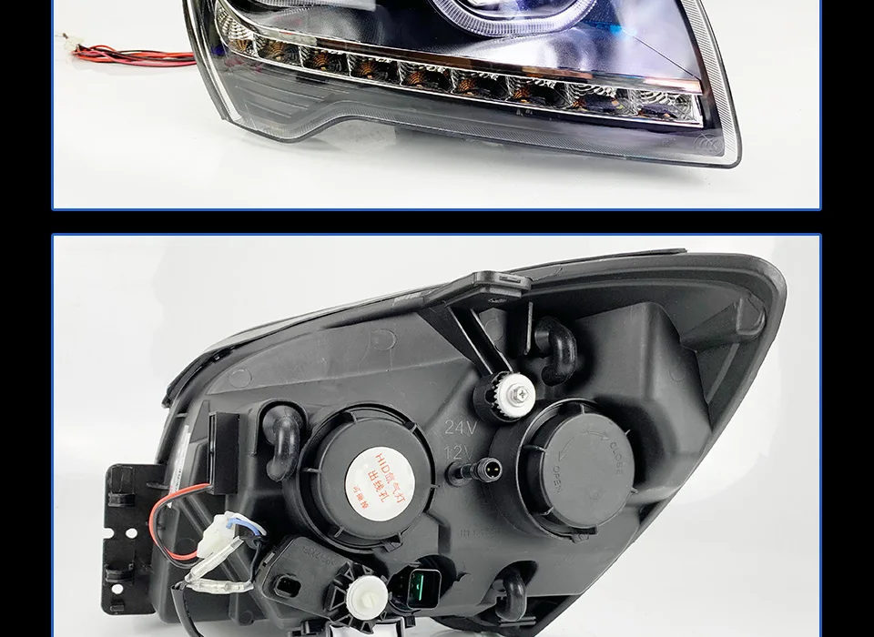 AKD Тюнинг автомобилей фары для KIA Sportage 2007-2013 светодиодные фары DRL ходовые огни биксеноновые фары Противотуманные фары с ангельскими глазками авто
