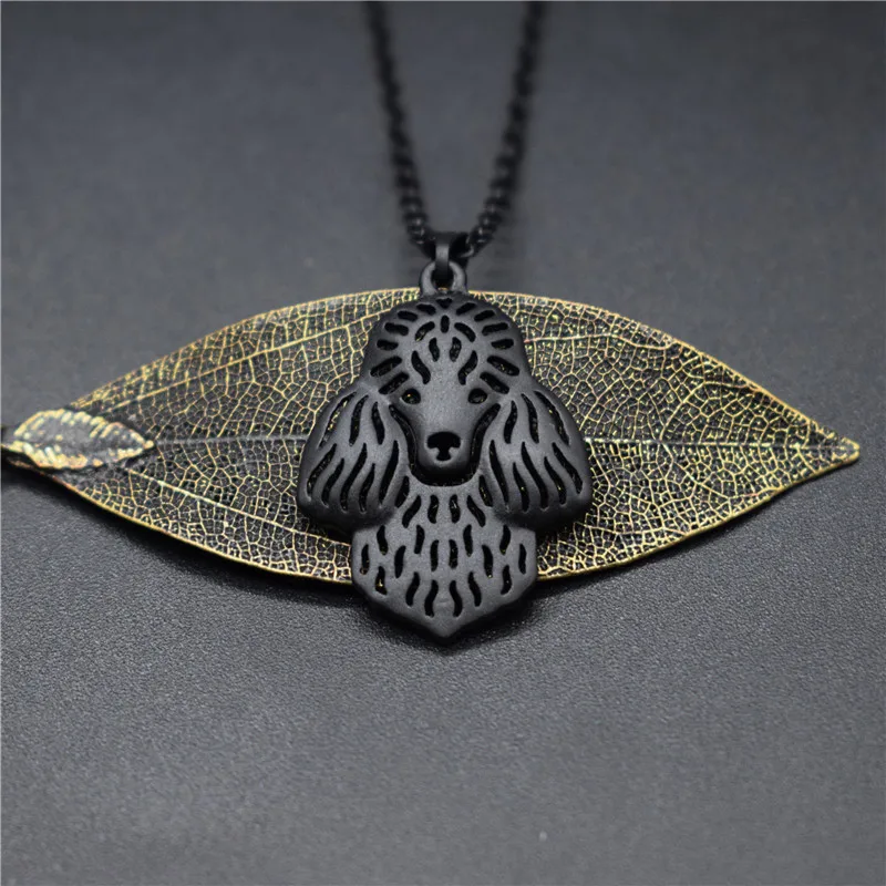 Модные ожерелья Elfin с пуделем золотой цвет серебряный собака ювелирные изделия