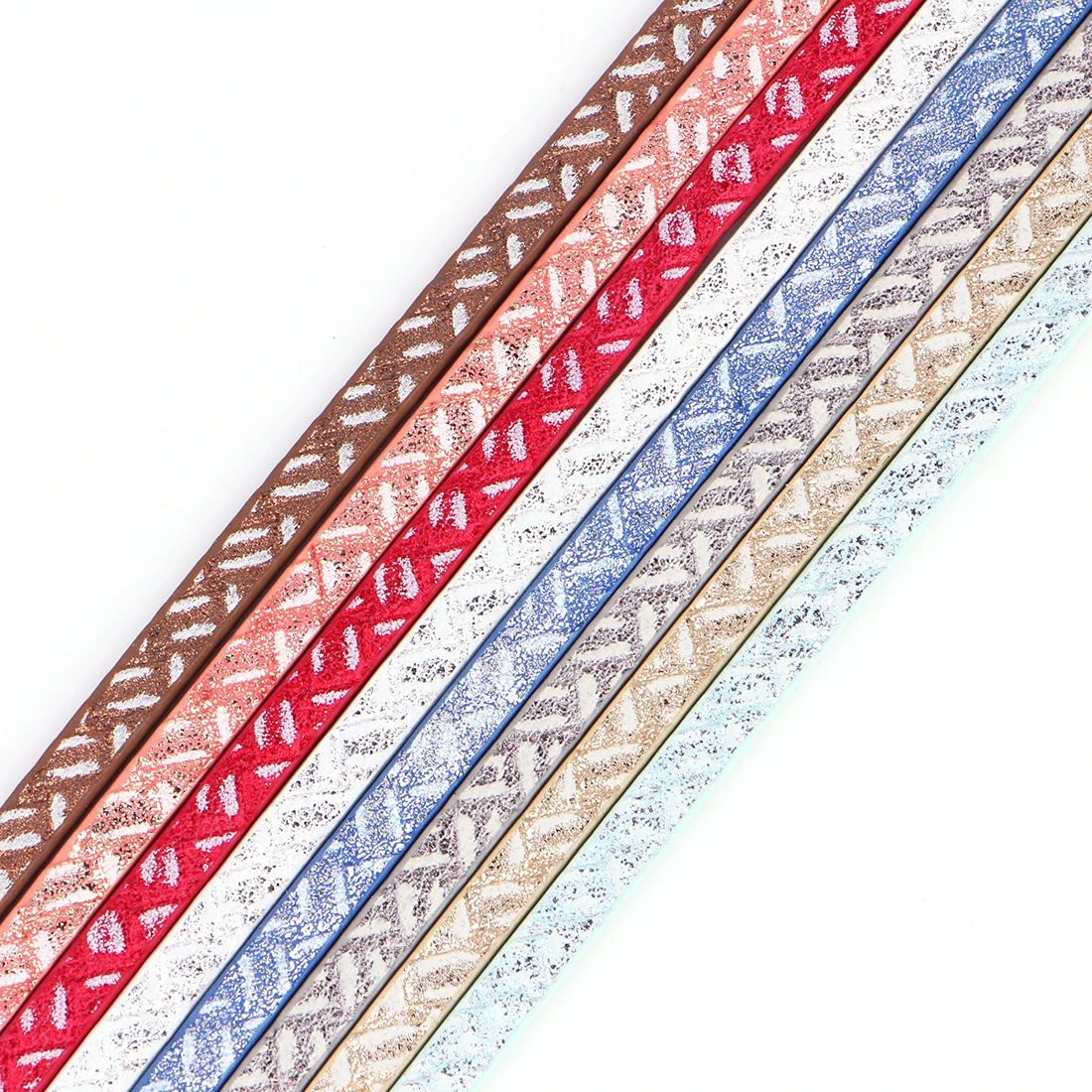 XCHARMS 5 мм плоский кожаный шнур веревка/многоцветный/аксессуары частей/ювелирных