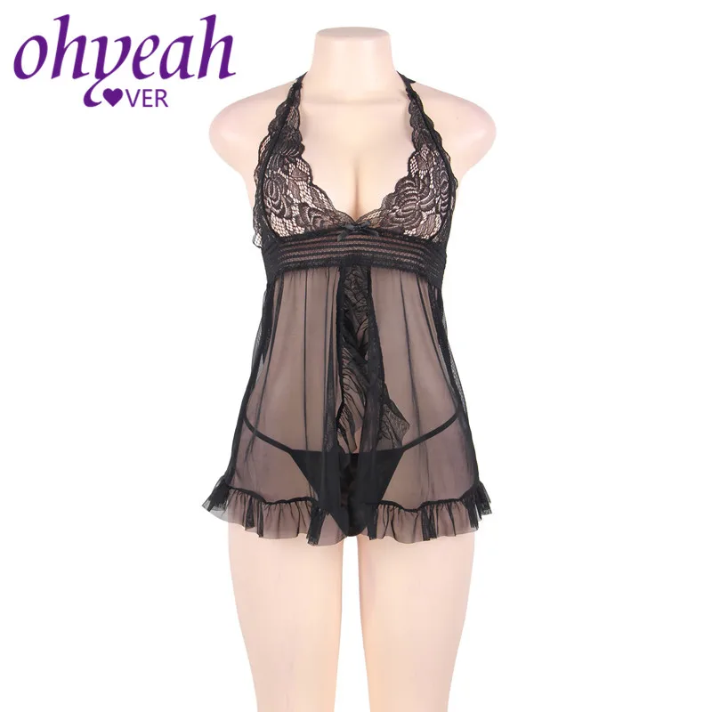 Ohyeahlover Для женщин сексуальное женское белье порно плюс Размеры кружева кукла