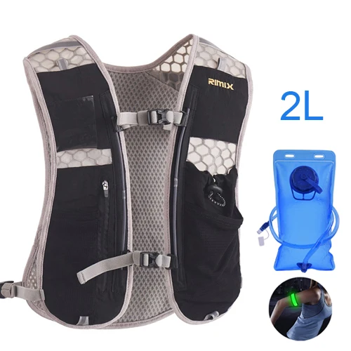 Backpack N 2000ml Кроссовки для бега гидратационные рюкзаки легкий марафон рюкзак для спорта на открытом воздухе 5.5L сумка гоночный Пеший Туризм Фитнес жилет гидратации пакет - Цвет: Backpack N 2000ml