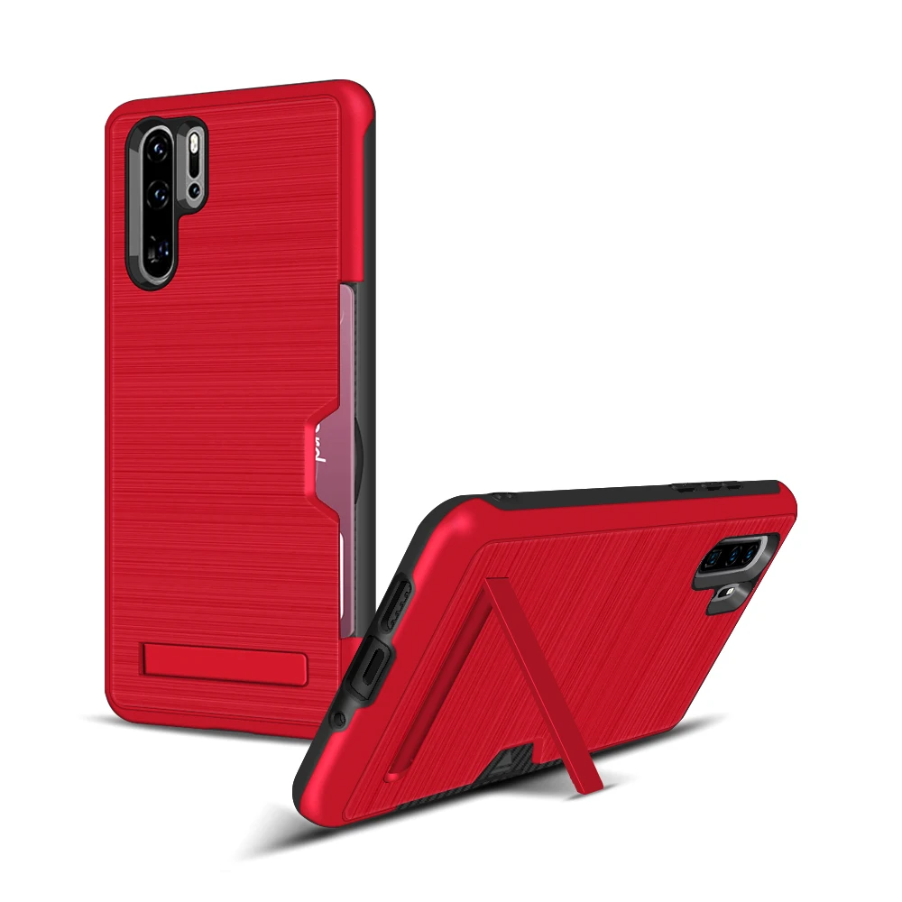 Гибридный чехол ChauLok Armor для Huawei P30 pro держатель кредитных карт прочная жесткая